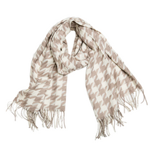  Tan Houndstooth Scarf