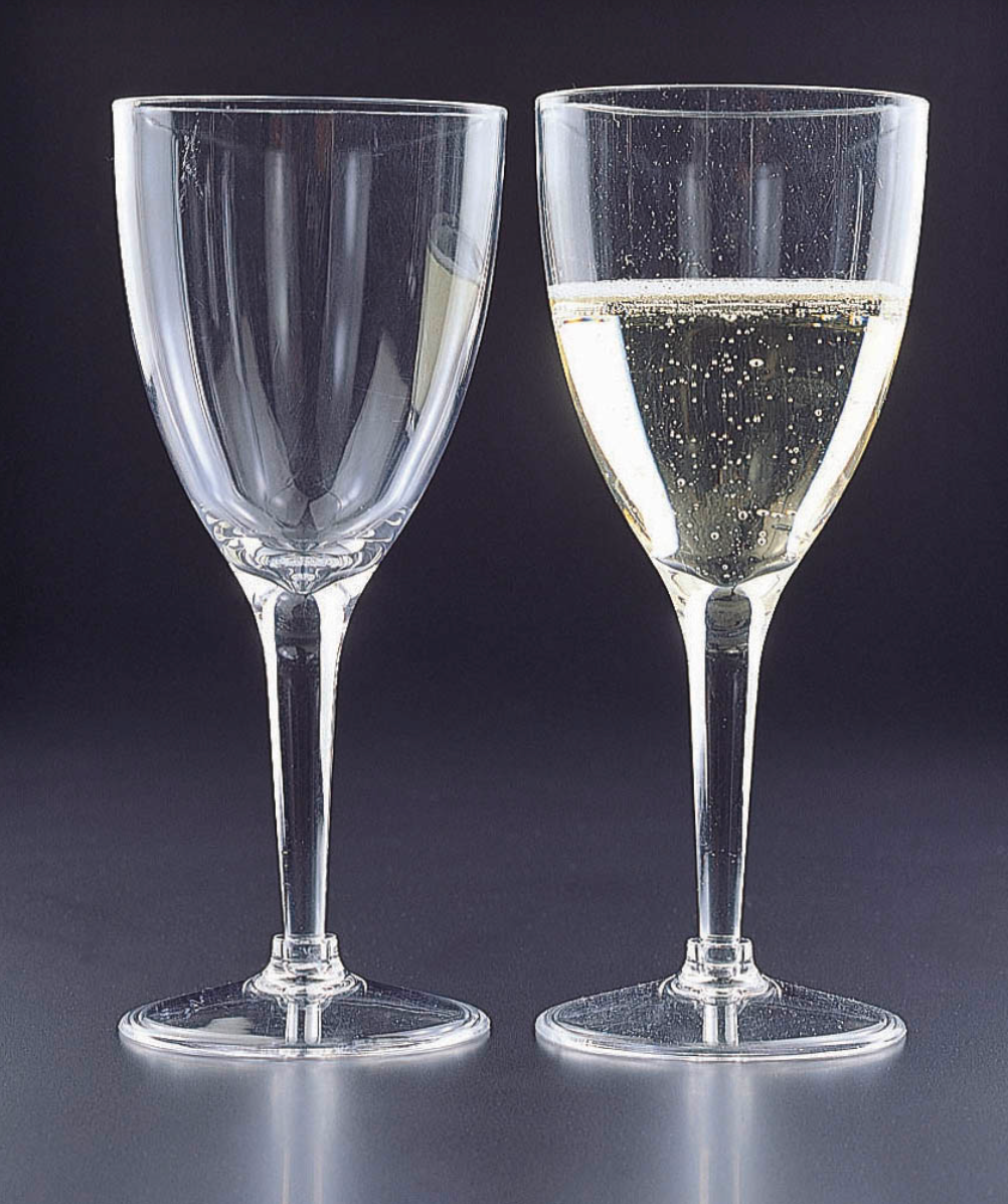 Acrylic Stemmed Water Glass Wildflowers