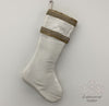 25" velvet stocking fringe jewel pearl trim in winter white