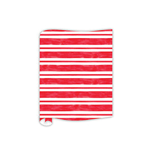 Handpainted Patriotic Stripe Table Runner