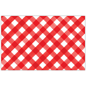 Red & White Buffalo Check Placemat Pad