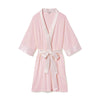 Shala Rib Knit Robe with Satin Trim