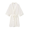 Shala Rib Knit Robe with Satin Trim