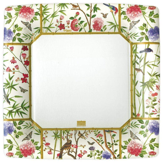 Chinese Wallpaper Square Dinner Plate