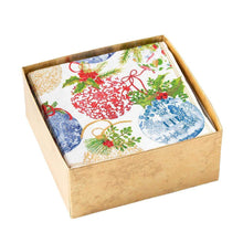  Porcelain Ornament Boxed Cocktail Napkins