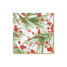  Berries and Pine Boxed Cocktail Napkins