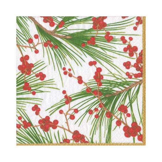Berries & Pine Luncheon Napkin