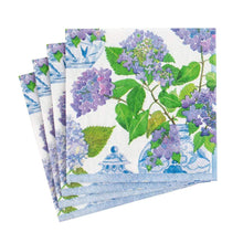  Hydrangea and Porcelain Cocktail Napkins 20/Pkg