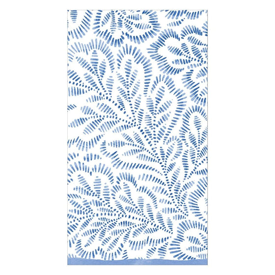 Block Print Leaves Guest Towel