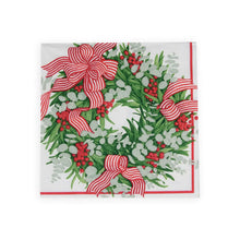 Ribbon Stripe Wreath Luncheon Napkin