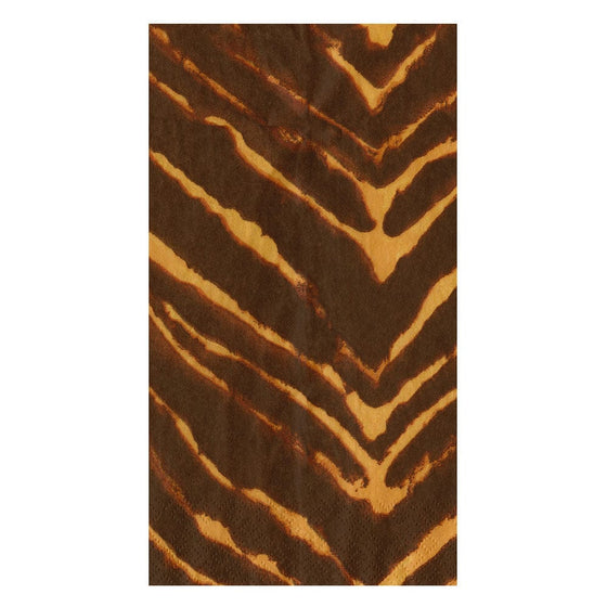 Wild Kingdom Brown Guest Towel Napkin 15/Pkg