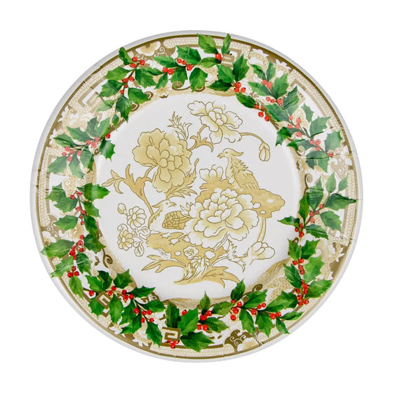 Holly Ceramic Dessert Plate