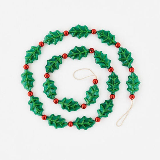 Holly Glass Garland
