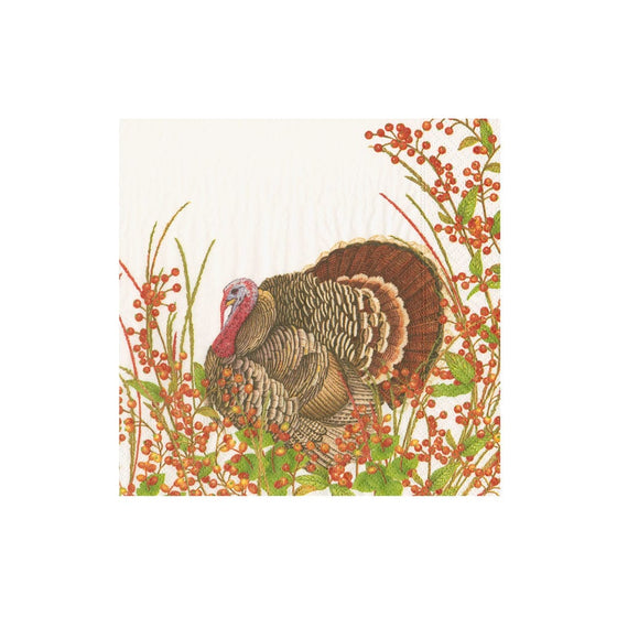 Turkey and Berries Cocktail Napkin