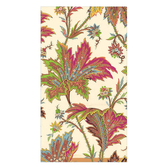 Paisley Leaves ivory Guest Towel Napkin