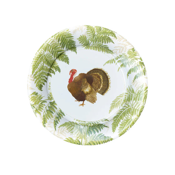 Turkey Among Ferns Desert Plate