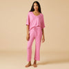Dream Relaxed V-Neck w/ Capri Lounge Set