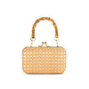 Cindy Rattan Bag with Bamboo Handle