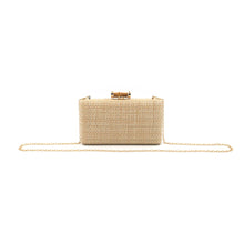  Raffia Clutch w/ Top Bamboo Clasp