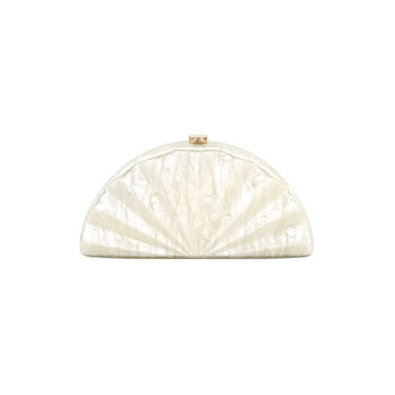 Acrylic Half Moon Clutch