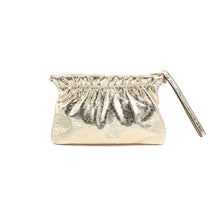  Gold Metallic Clutch w/ Pop Open Top