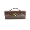 Embossed Clutch with Gold Knot Closure