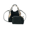 Gianna Suede Style Bag w/ Scarf Handle