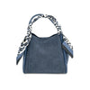 Gianna Suede Style Bag w/ Scarf Handle