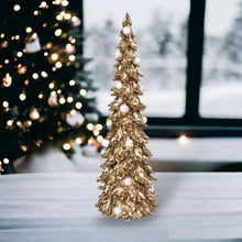  25in Gold Tree w/White Pearls