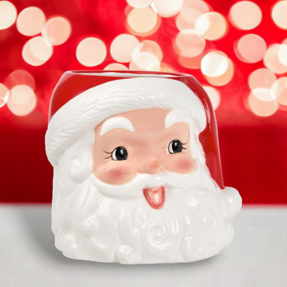 Santa Head Vase