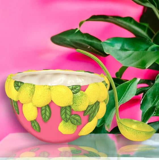 Pink Lemon Punch Bowl