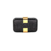Atenas Snake Print Clutch with Gold Clasp