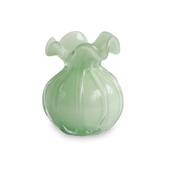 Glass Vento Small Jade Bud Vase