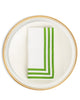 Erin Napkin with Striped Border Set/6
