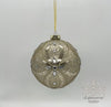 120mm Silver Mercury Glitter Flower Ornament