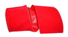 Velvet Commercial Wired Edge Hot Red 4" or 6"