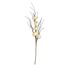  38" Cream or Orange Velvet Pumpkin Stem Spray