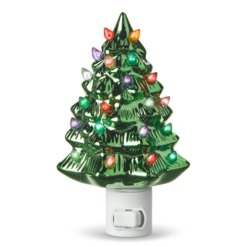 5.75" Vintage Metallic Tree Night Light