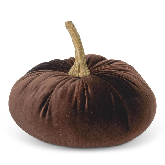 6.25" Velvet Stuffed Pumpkin