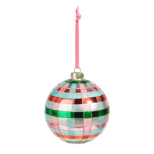  5" Pink and Green Plaid Ornament