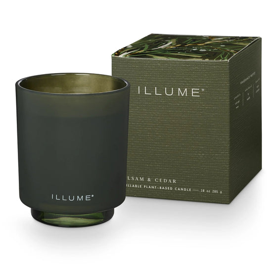 Balsam and Cedar 10oz Glass Boxed Candle