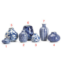  Blue & White Stoneware Vase