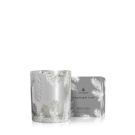 Frasier Fir Poured Candle, 6.5 oz Silver