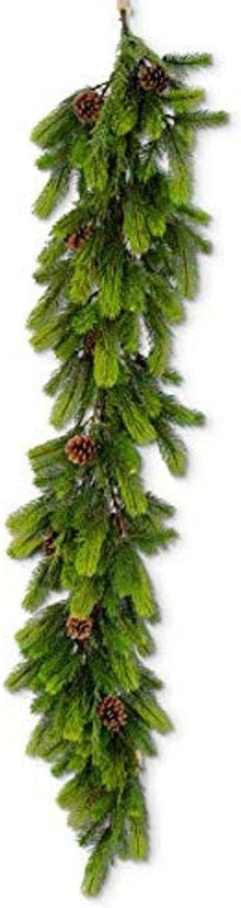  60" Fir and Cypress Garland with Pinecones