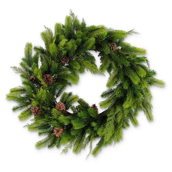 31" Fir & Cypress Pine Wreath