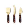 Set of 3 Tortoise Cheese Knives