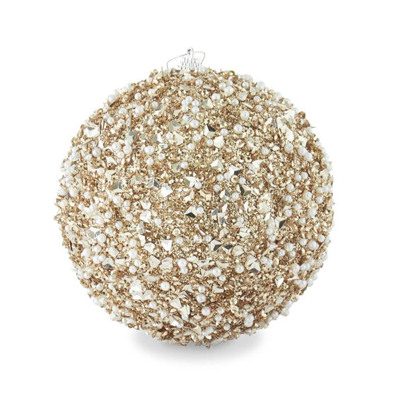 6" Champagne Sequin Ornament