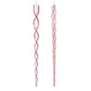 Red & Clear Glass Spiral Ornament