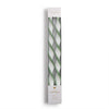 Set of 2 Ribbon Twist Taper Candles 15 3/4"