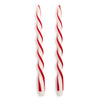 Set of 2 Ribbon Twist Taper Candles 15 3/4"